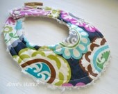 THE ORIGINAL Little Drooler Bib - Perfect for your Teething Baby or for a Baby that Spits Up - Poppin Paisley OR Design Your Own