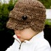 Boys Newsboy Earflap Hat Available In All Sizes and Colors - Size 1-3 years