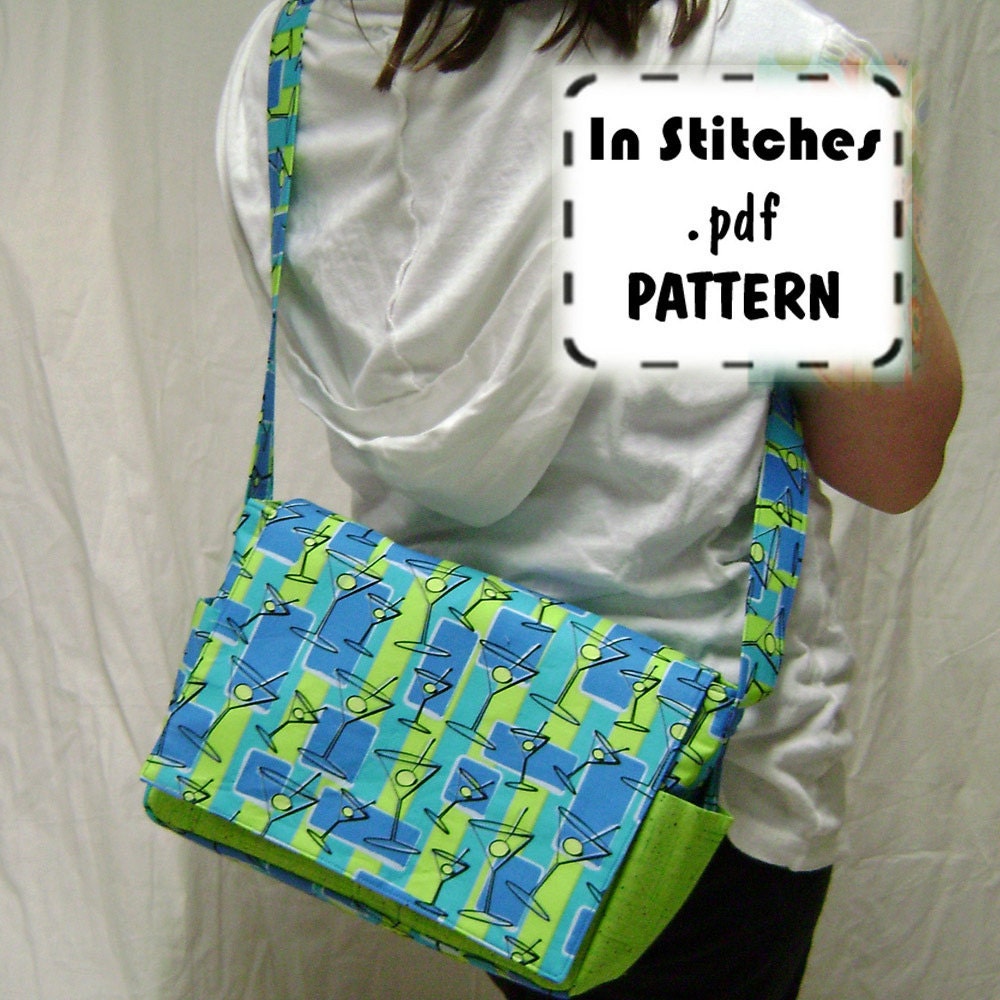 Cross Body Purse PDF Sewing Pattern - Medium Sheila Shoulder Bag EASY ...