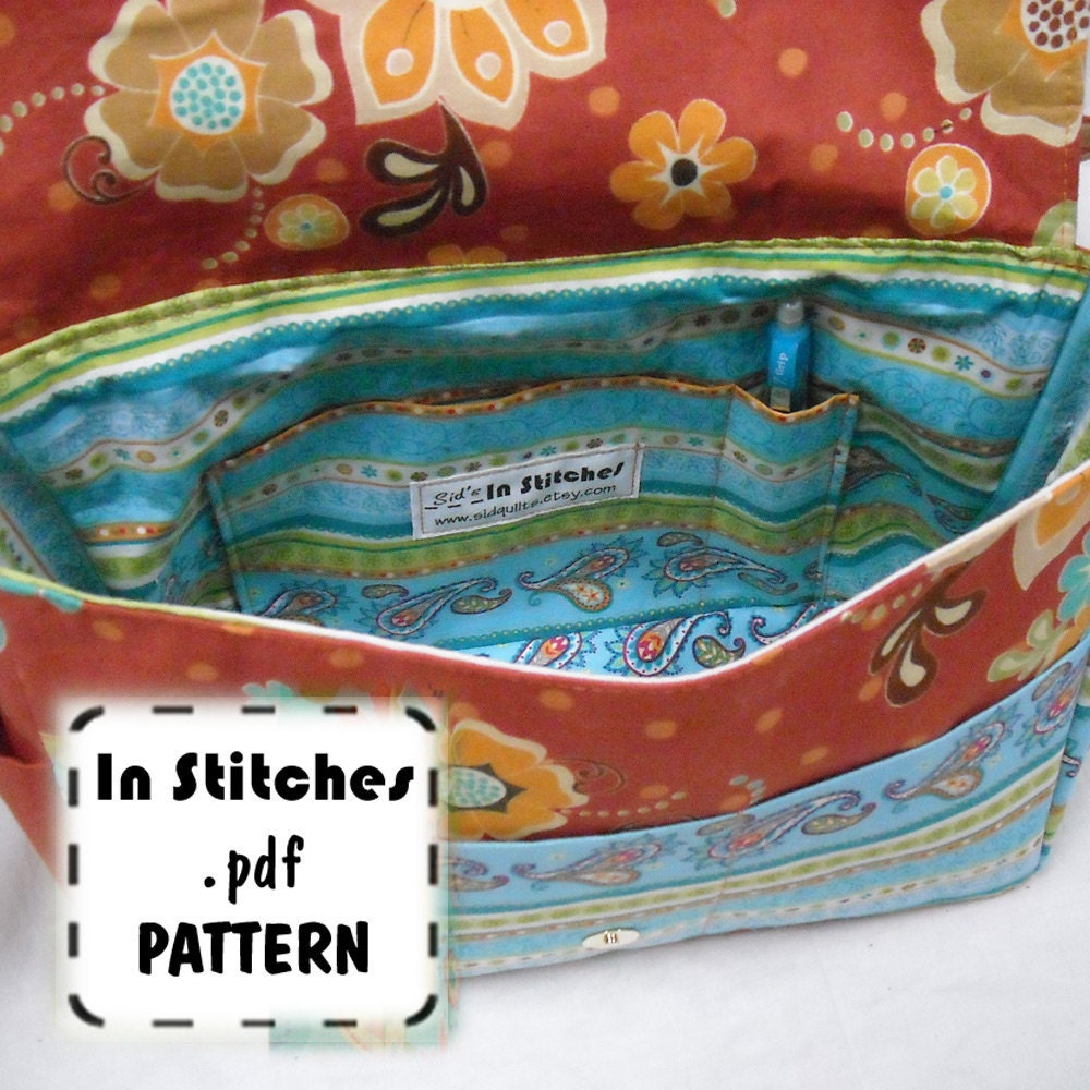 Cross Body Purse PDF Sewing Pattern - Medium Sheila Shoulder Bag EASY Instructions Tutorial