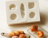 Miniature Clay Mold Push Mold for Dollhouse Miniature French Breads