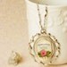 French Chic Gerbera Daisy Necklace (Medium Pink) - Gift for her