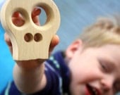 Wooden Little Skull Teether