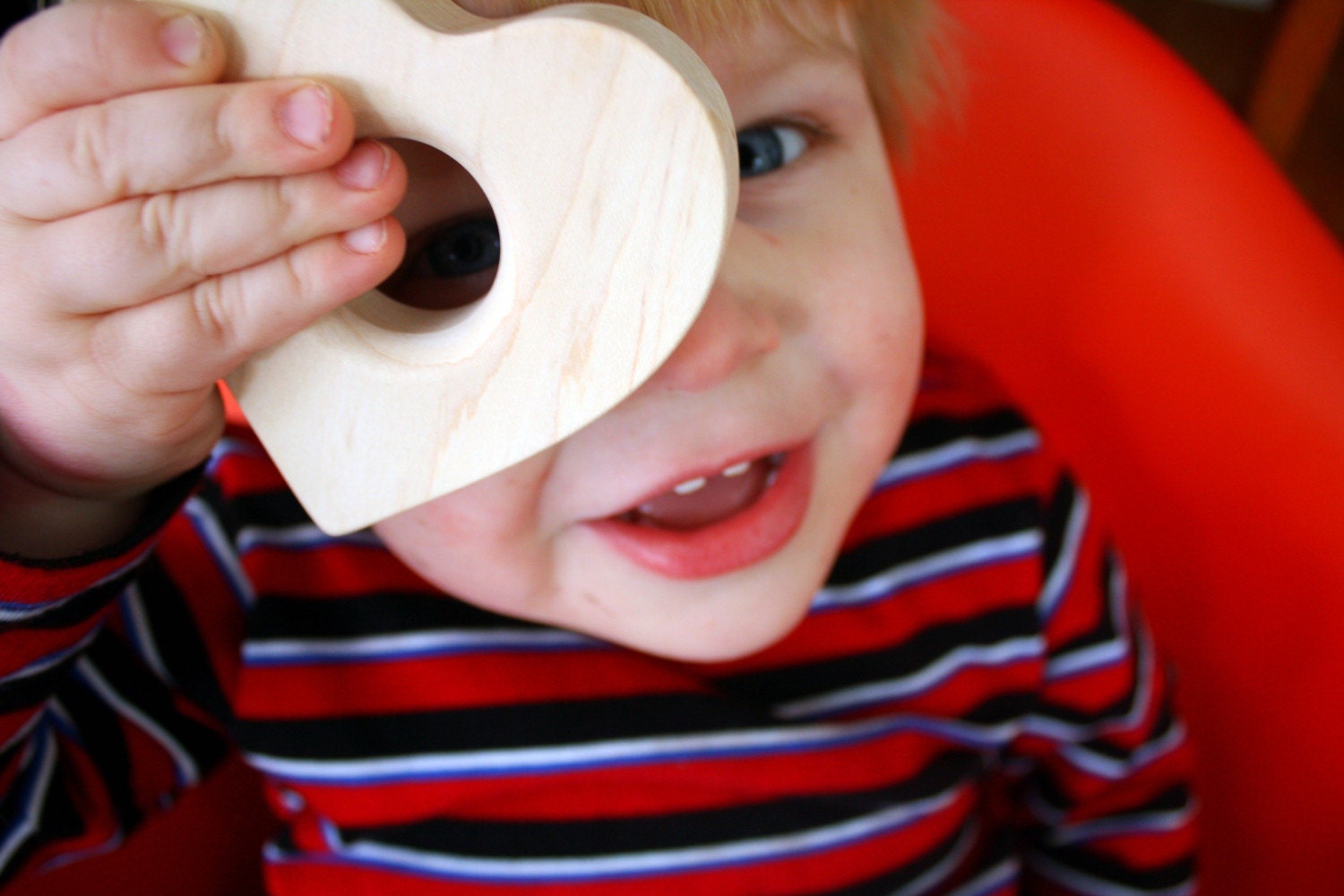 Wee Heart TEETHING toy -organic natural wooden teether for baby and toddler Valentines Day wood rules