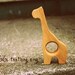 Wood Teether Giraffe  wooden toy natural baby toy
