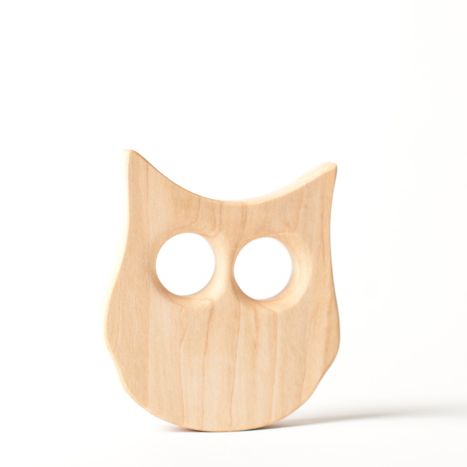 Baby Toy Teething wood toy teether wooden toy owl play infant free play