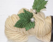 3 skeins Plymouth Yarn Applique Aran Weight in Cream Wool Yarn Natural Fiber