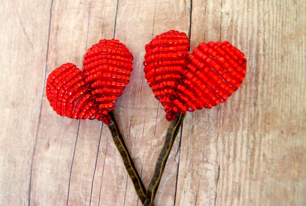 Cross My Heart - Hair Accessories - Heart Bobby Pins - Ododo Originals