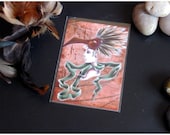 ACEO Limited Edition Archival Print, 'Mask and Feathers'
