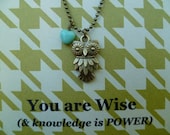 Owl Charm Necklace - WISDOM