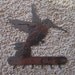Hummingbird Key Rack-metal art-steel art-rack for hanging all matter of things