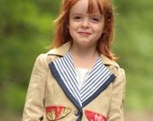 Girl Linen Blazer, Jacket Coat Outerwear