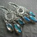 Labradorite Chandelier Earrings
