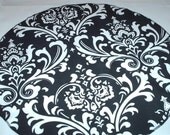 TABLE ROUND  for Centerpieces damask table rounds Black White on Black Osborne 20"