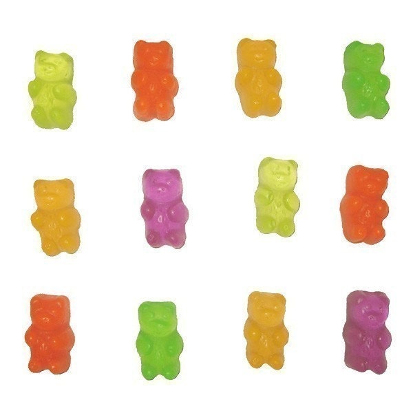 Gummi Bear Glycerin Soaps - 12 Sweet Fruity Bears