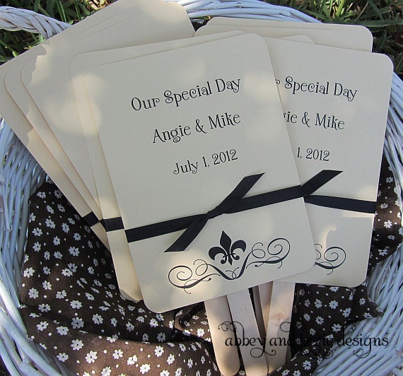Personalized Wedding Fans