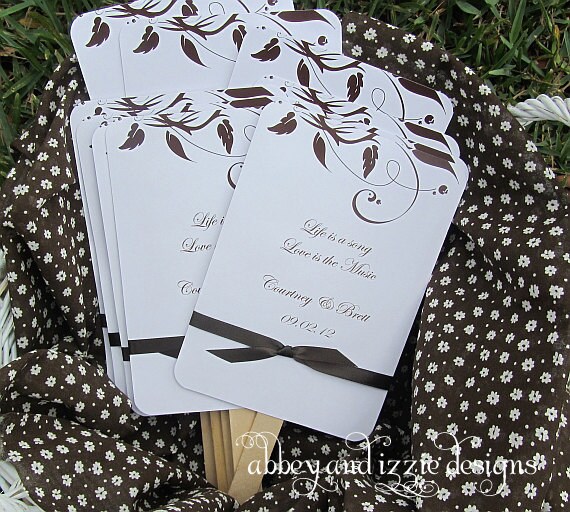 Custom Wedding Fans
