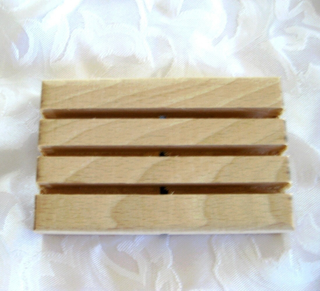 Wooden Soap Deck or Soap Dish,  3 pack, H6