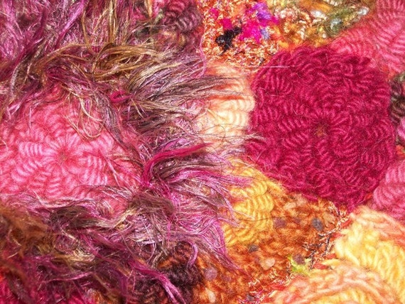 Freeform Circular Crochet Bullion Stitch - a photo tutorial pdf pattern - NEW OFFERING