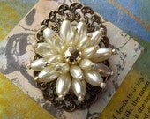 Pearl Flower Brooch