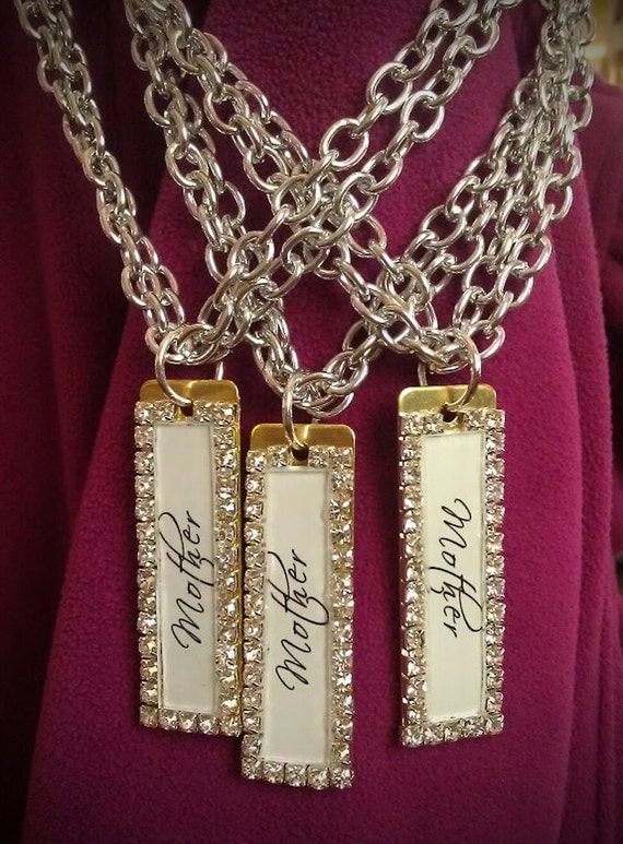 Silver and Gold Rhinestone WORD STIX