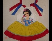 Disney Princess Snow White Appliqued Dress (-----)Shoulder ties(-----) Custom from Toddler size 2 thru Girls size 8