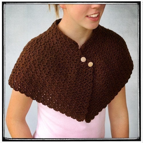 Adult Capelet Crochet Pattern PDF
