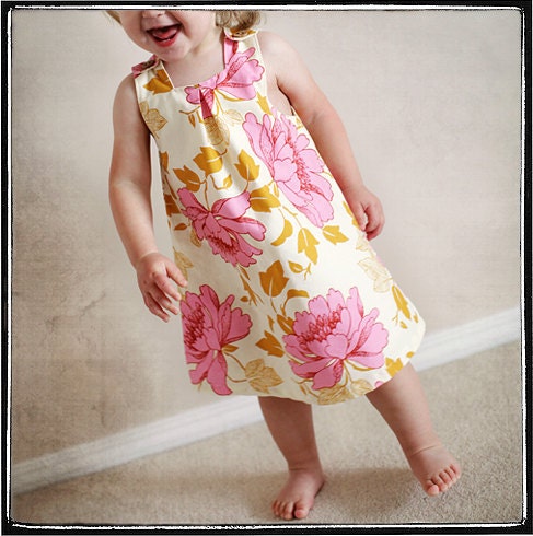 Pleated Dress Pattern PDF - 3M to 12M