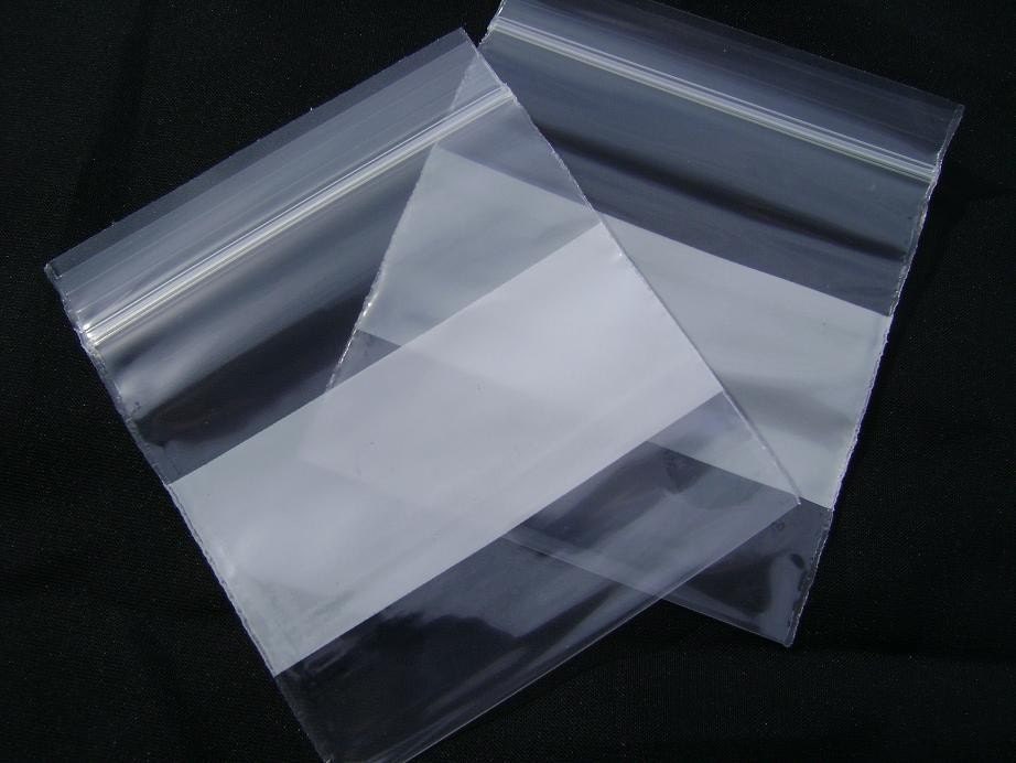 Items Similar To 100 Zip Lock Bags, White Block Style, Top Zip 