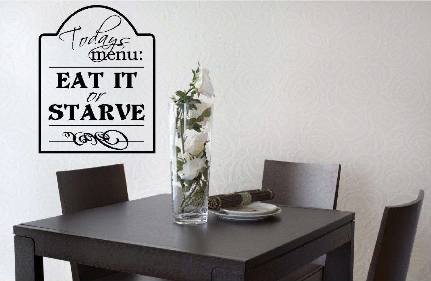 Todays Menu - Vinyl wall art