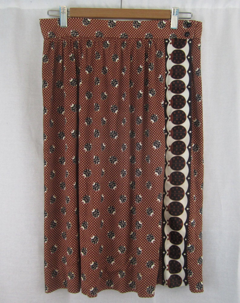 Vintage 1960's Ladybug Skirt (size medium)