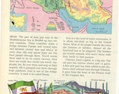 Vintage Map of IRAN