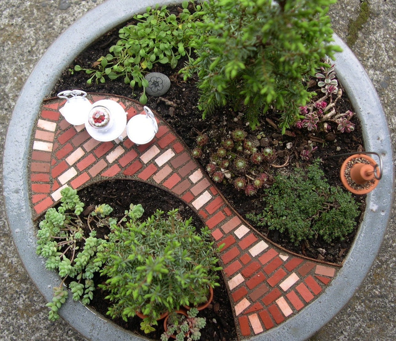 Mini Patio Mix Kit For Miniature or Fairy Gardens Paths or Patios Won't Wash Away