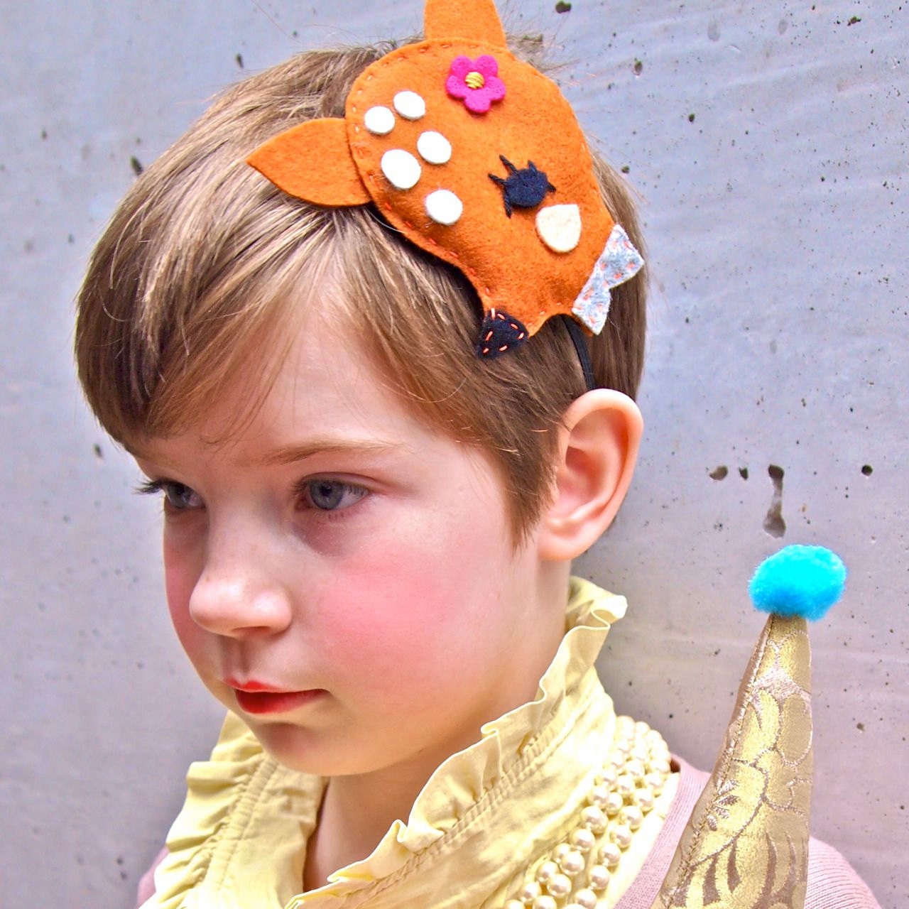 Woodland Fawn Hair band, fascinator, girls head band, Little Deer