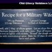 Recipe for a Military Wife Handcrafted Solid Pine Sign Old Glory Soldiers