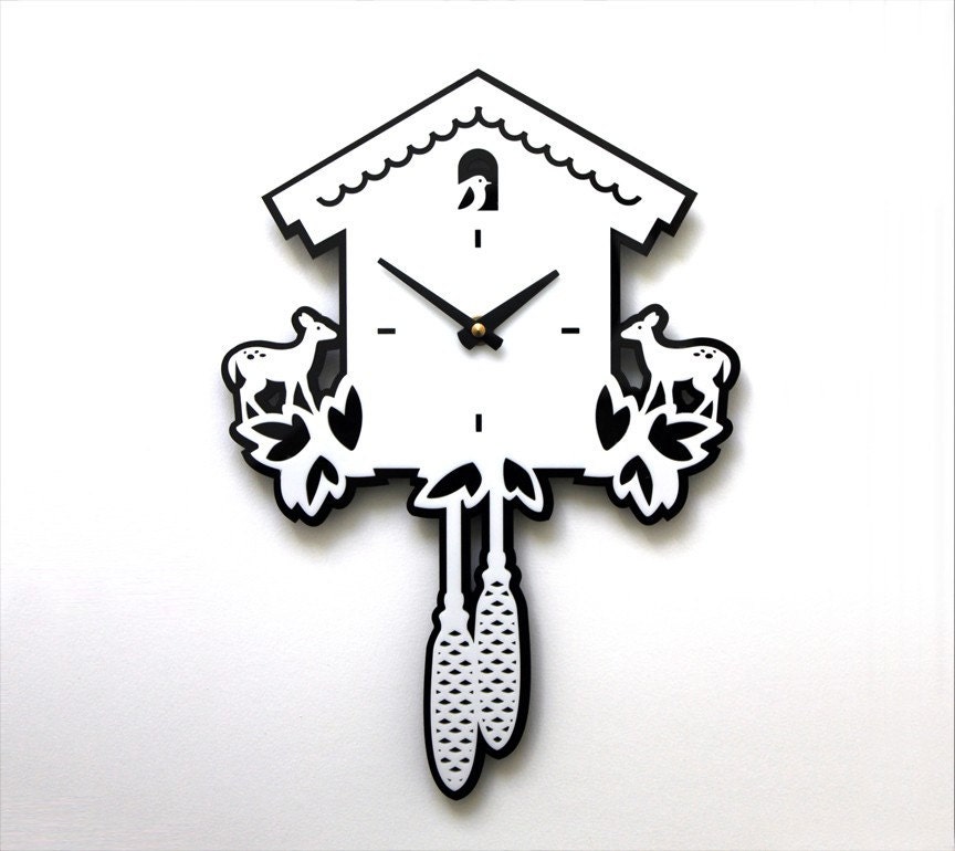 Modern Cuckoo Wall Clock