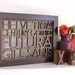Sans Serif Typography Wall Art 5x7