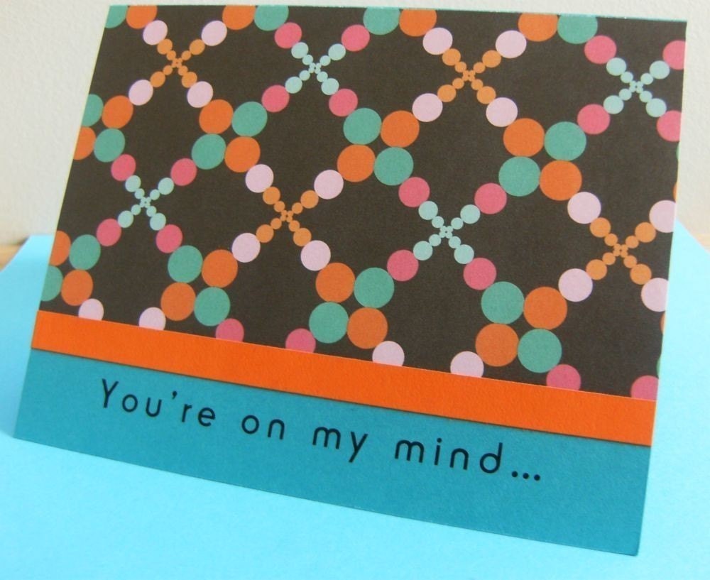 You're on my mind when I'm on the bowl - card