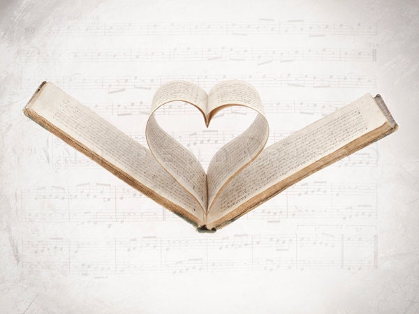 Sheet music, Still life photography, Valentine, Valentine's day, Sheet music print, Music note, Music note, Book lover gifts, 5x7 (13x18cm)