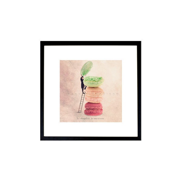 Macaroon, Macaron, Parisian, Food photography, Kitchen decor, Macaroons french, The macarons, kitchen print, 6x6 (15x15cm)