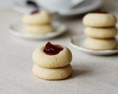 Rose and Black Pepper Thumbprint Cookies - whimsyandspice