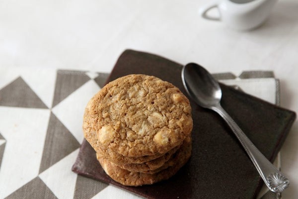 Coconut Cookies with White Chocolate Chips and Chinese Five Spice