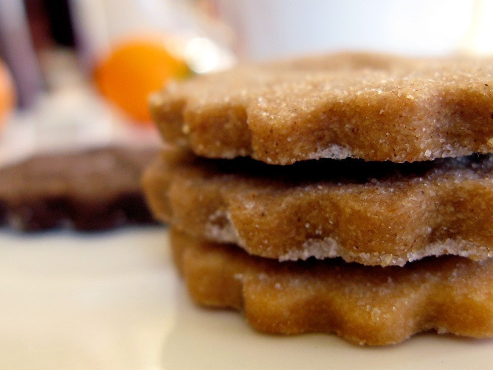 Brown Sugar Gingerspice shortbread cookies