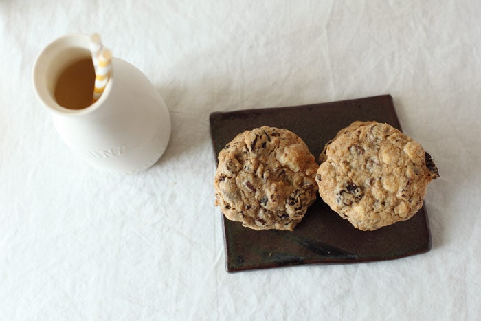 Chocolate Chip Cookies, with cherries, macadamia nuts, cocoa nibs - The Brooklyn Market Cookie