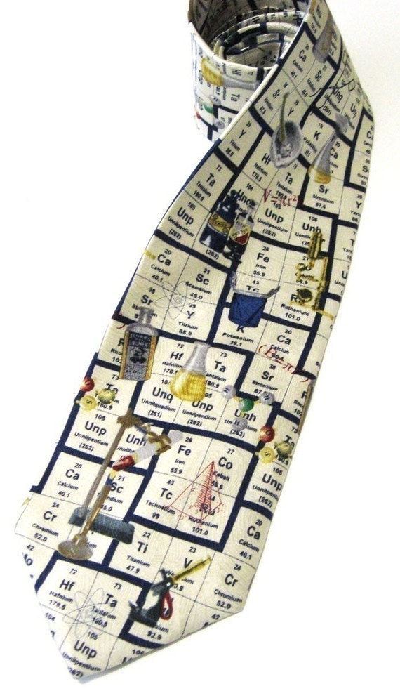 Mens Necktie Chemistry Class Silk Necktie