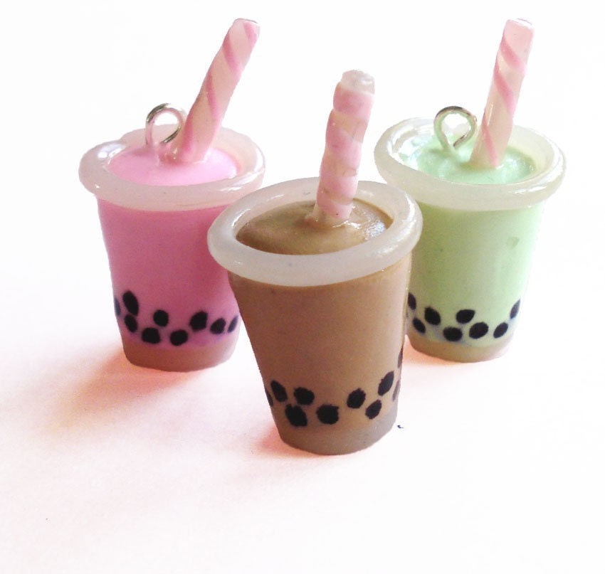 Boba Tea Charm Necklace