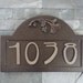 Craftsman Bungalow Ginkgo House Numbers Arts and Crafts Address Plaque