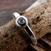 Mini Sapphire Sterling Silver Pebble Ring
