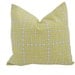 Free US Shipping-Decorative Designer Pillow Cover-20"x20"Dwell Studio Indoor/Outdoor Fretscene Canary