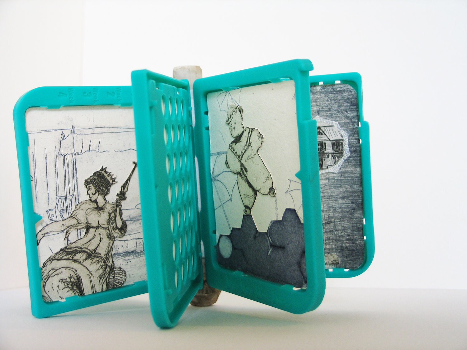 Six Ways to Get Where You're Going, a handmade printmaking collage book